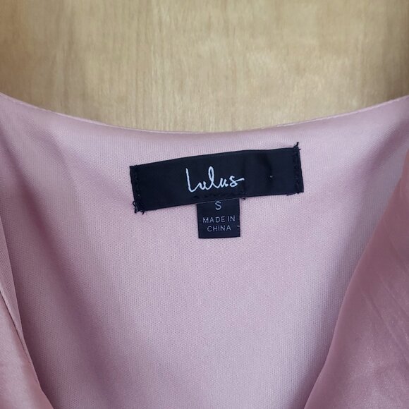 Lulus Glowing Arrival Blush Pink Ruffled Wrap Midi Dress - Picture 10 of 13